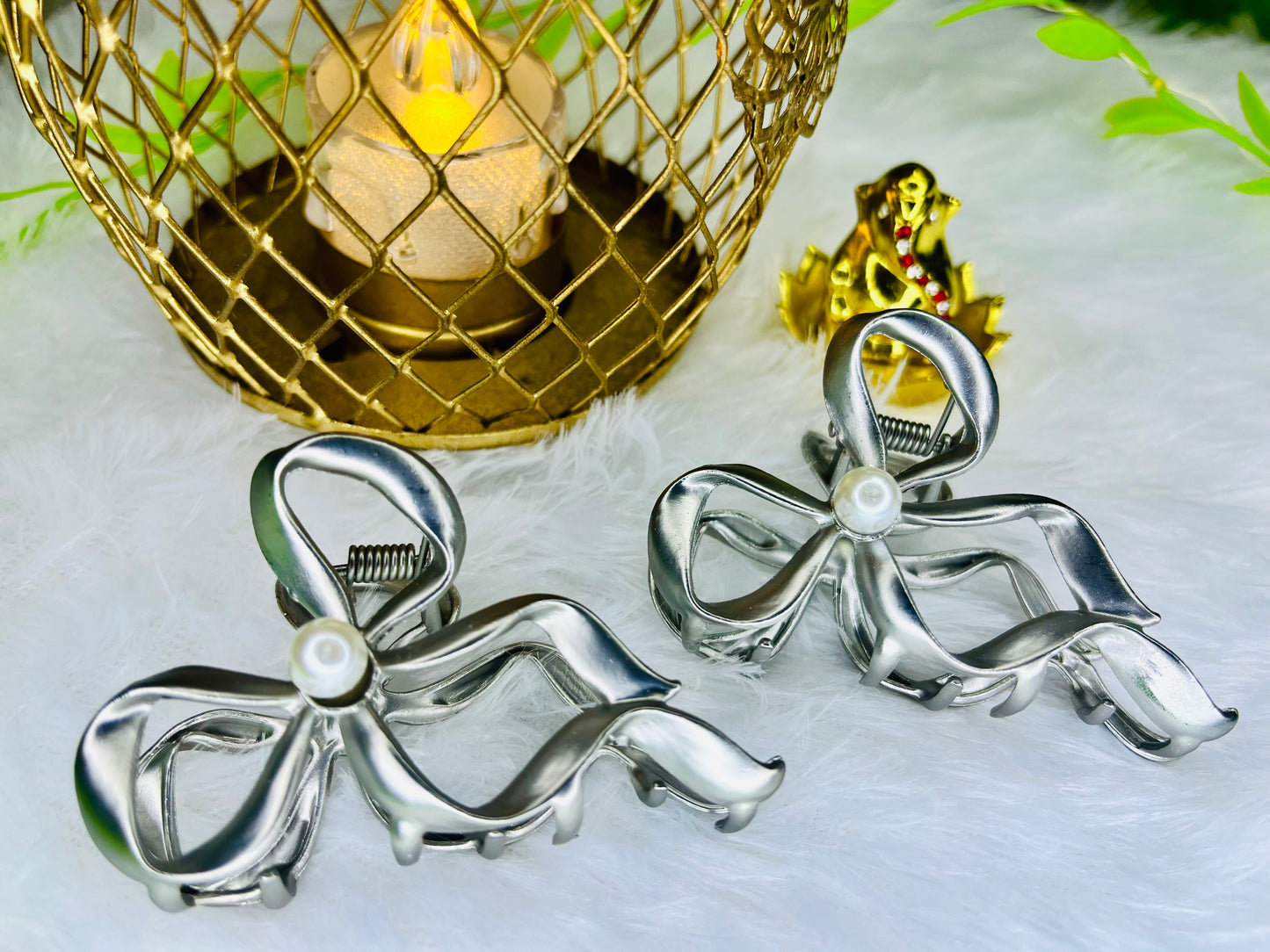 🌟 Blendora Modern Coffee Hair Clutcher – Premium Metal Finish | Strong Grip Hair Claw for Women & Girls